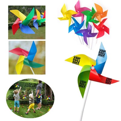 4-Leaf Plastic Colorful Pinwheels