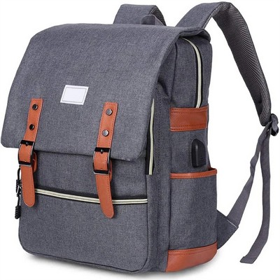 Classic Vintage Laptop Backpack: Stylish & Functional