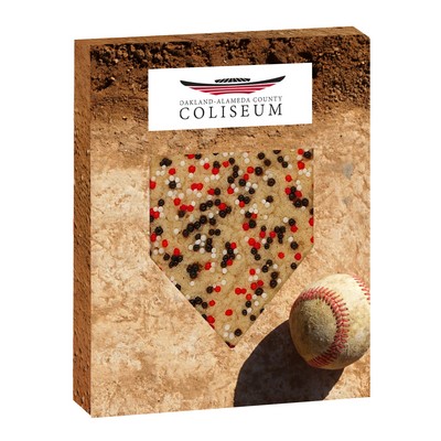 Baseball Window Box with Sprinkled Sugar Cookies - Corporate Color™ Nonpareils