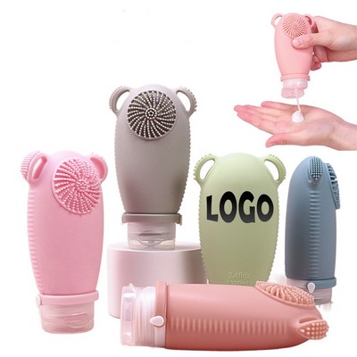 Silicone Travel Bottles Set for Facial Care Products