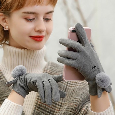 Women Knitted Touchscreen Gloves