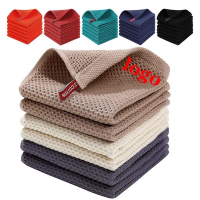 Cotton Waffle Weave Kitchen Dish Cloths