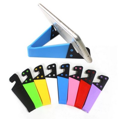 plastic universal V-shape foldable portable mobile phone bracket desk table laptop stand holder