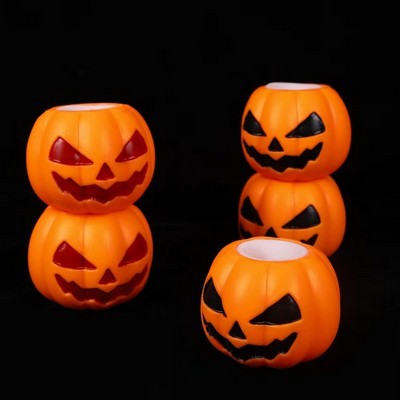 Halloween Glow-in-the-Dark Pumpkin Ghost Stress Ball