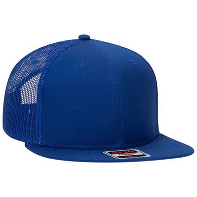 Otto Cap Snap Mid Profile Trucker Cap w/Mesh Back