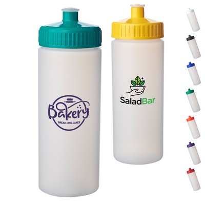 20 oz Frosted Sport Plastic Water Bottles