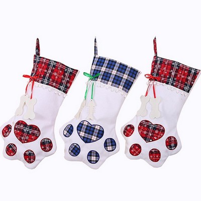 Christmas Cat Claw Socks Candy Bags