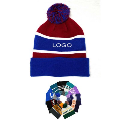 Two-tone Knit Beanie