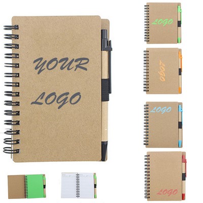 Eco Spiral Notebook With Pen