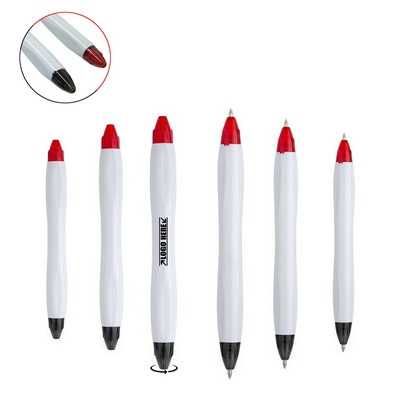 Black Red Double Sided Pen