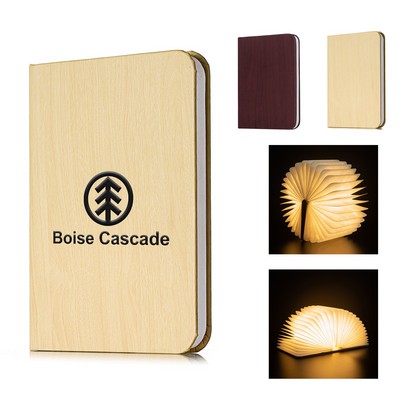 Mini Wooden Folding Book Lamp