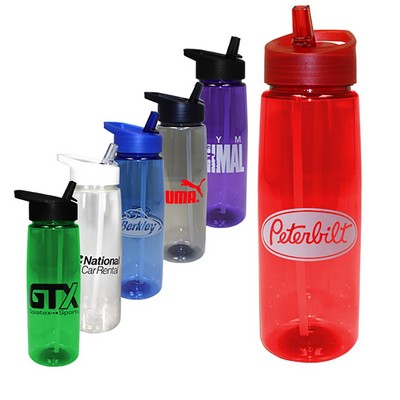 30 oz. Poly-Saver PET Bottle with Straw Cap