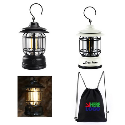 Rechargeable Vintage Lantern W/Bag