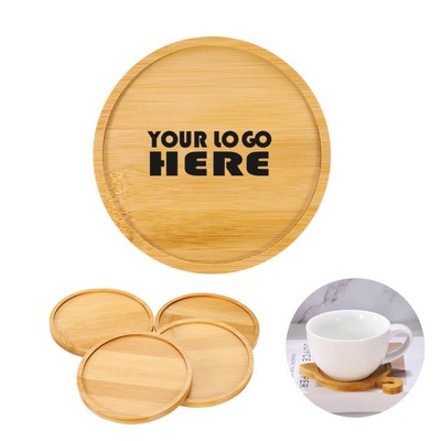 4"Bamboo Round Coaster