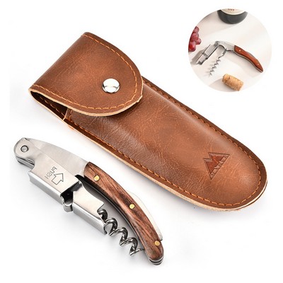 Wine and Beer Corkscrew Multi Tool W/ Sleeve