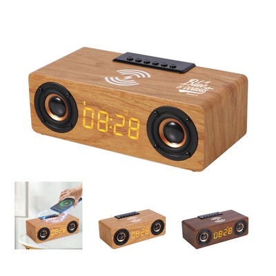 Speaker with Wireless Charging and Alarm Clock