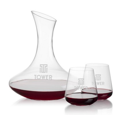 Hampton Carafe & Crestview Stemless Wine