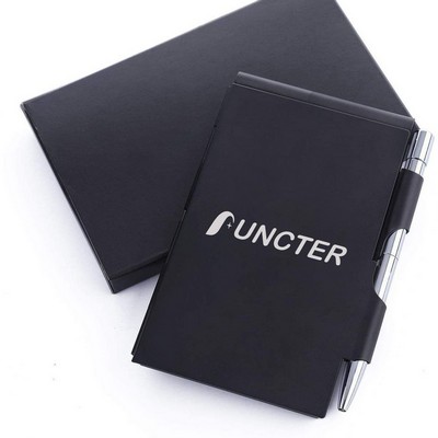 Metal Pocket Notebook with Pen