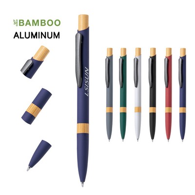 Eco-Aluminum & Bamboo Ballpoint Pen