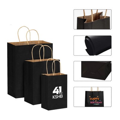 Custom Paper Bag with Handle(5.9"L x 3.2"W x 8.3"H)