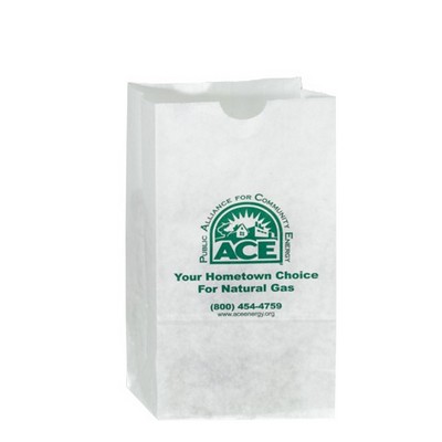 Number 4 White Grocery Bags (5"x3 1/8"x9 5/8")