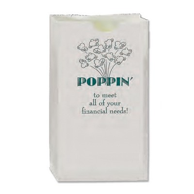 White Popcorn Bags (4 1/4"x2 3/8"x8 3/16")