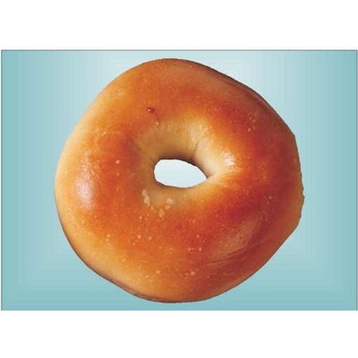 Round Bagel Metal Photo Magnet (2 1/2"x3 1/2")