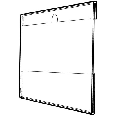 Acrylic Wall Picture Frame w/Notch (11"x17")