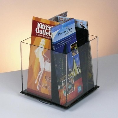 4-Pocket Rotating Brochure Holder - Countertop