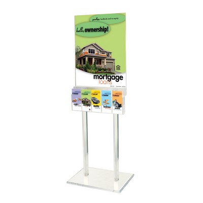 2-Sided Acrylic Floor Poster Stand (1 Side)