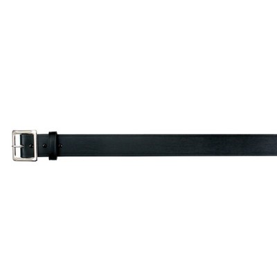 Black Bonded Leather 1 3/4" Garrison Belt w/Chrome Buckle