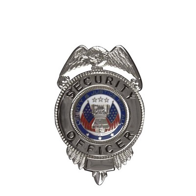 Silver Security Officer Badge