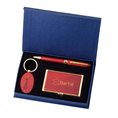 Rosewood Pen/ Card Case/ Keytag & Presentation Box