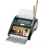 2 Tone Horizontal Digital Calculator w/Pen Holder