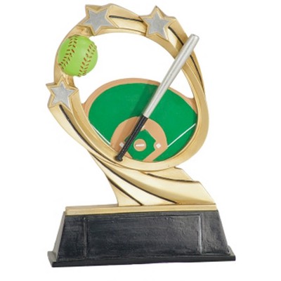 5½" Softball Cosmic Resin Figure Trophy