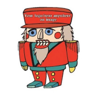 Nutcracker Square Metal Photo Magnet (2 1/2"x2 1/2")