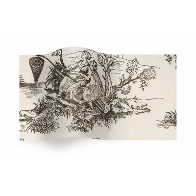 All Occasion Black Toile Wrapping Tissue (20"x30")