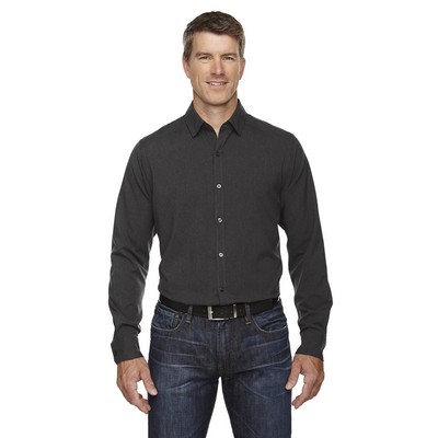 NORTH END SPORT BLUE Men's Mélange Performance Shirt