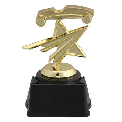 Pinewood Derby Star Figure Trophy 6" Tall