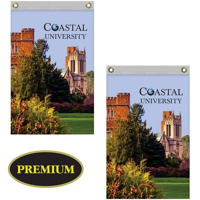 2' x 3' Double Sided Knitted Polyester Vertical Banners