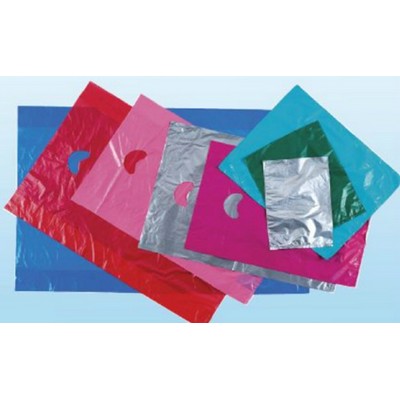 Hi Density Stock Plain Plastic Bag w/ Die Cut Handle (16"x4"x24") Plain