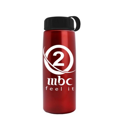 26 Oz. Metallic Tritan™ Sports Bottle w/Tethered Lid