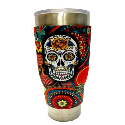 Full Color Comfort Grip Tumbler Neoprene Sleeve for 30-32 oz Tumblers