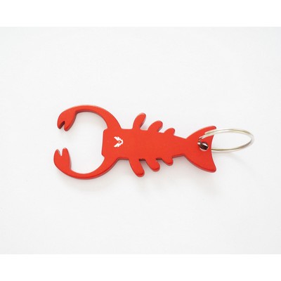 Creative Design Lobster-Shaped Bottle Opener w/Key Tag