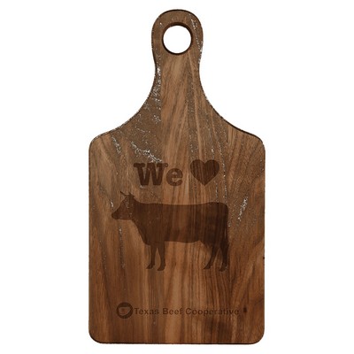 13.5" x 7" Walnut Paddle Shape Cutting Board