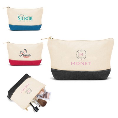 Cotton Canvas Cosmetics Bag