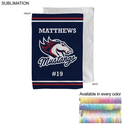 Team Towel in Microfiber Dri-Lite Terry, 12x18, Sublimated sports towel