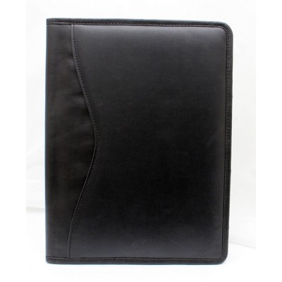 Ashlin® Designer Midnight Black Carmelo Vegan Bi-Fold Writing Case