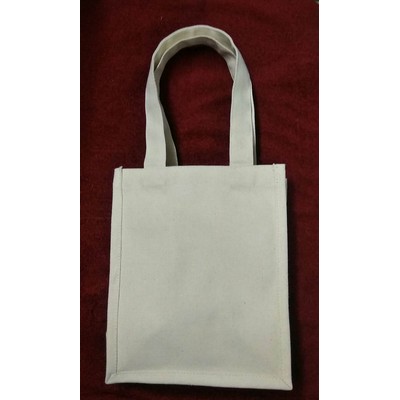 Cotton Canvas Wine Tote 4 bottle