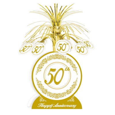 Gold 50th Anniversary Centerpiece